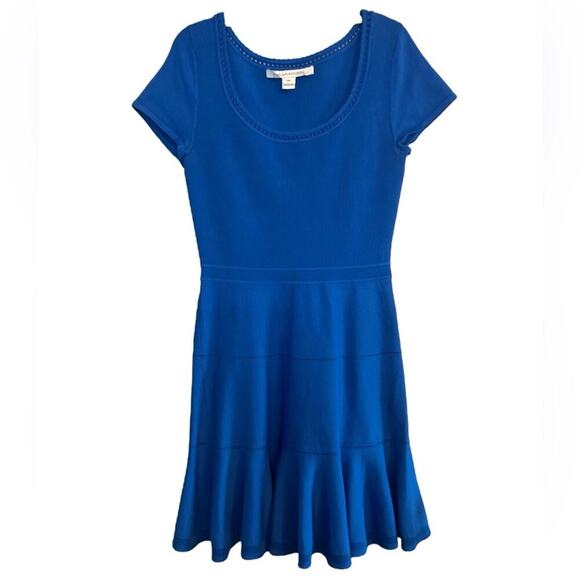 Diane Von Furstenberg St. Petersburg  Dress Royal Blue Stretchy Size M / L - Picture 1 of 9